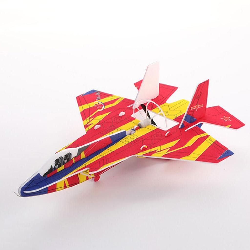 A Set Airplanes Toy Rotating Styrofoam Upgrade For Boys Girls 3-6 Red