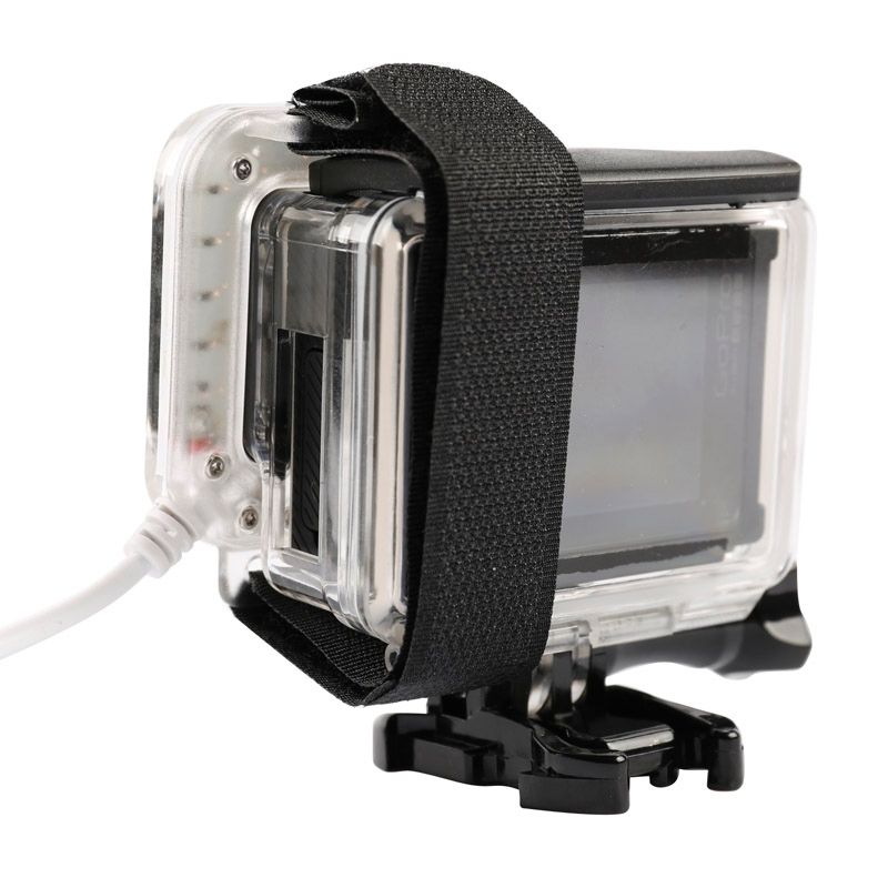 USB Lens Ring LED Flash Light Shooting Night For GoPro HERO4 / 3+
