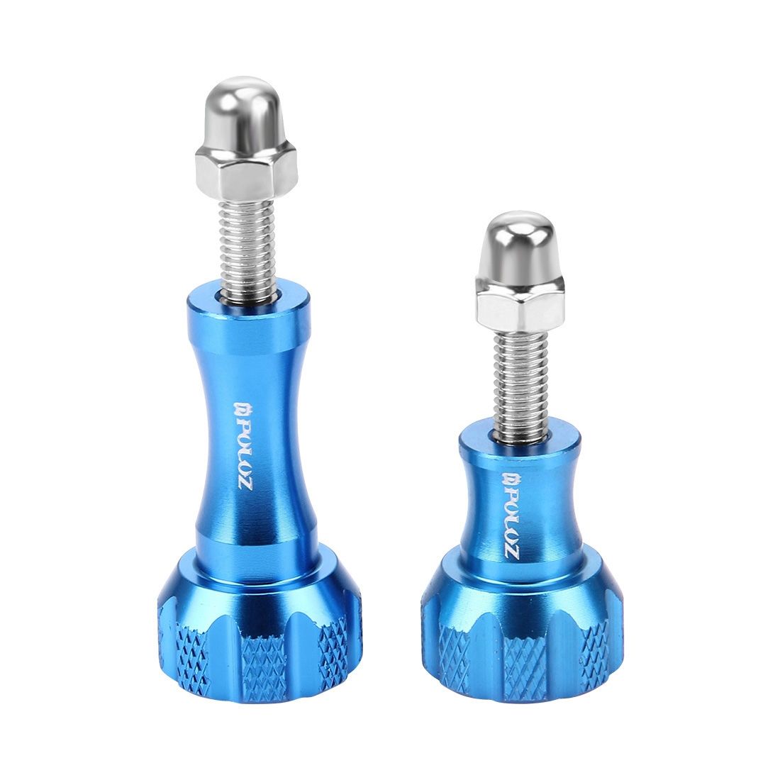PULUZ CNC Aluminum Thumb Knob Stainless Bolt Nut Screw Set For GoPro HERO8 Black / Max / HERO7, DJI OSMO Action, Xiaoyi And Other Action Cameras(Blue)
