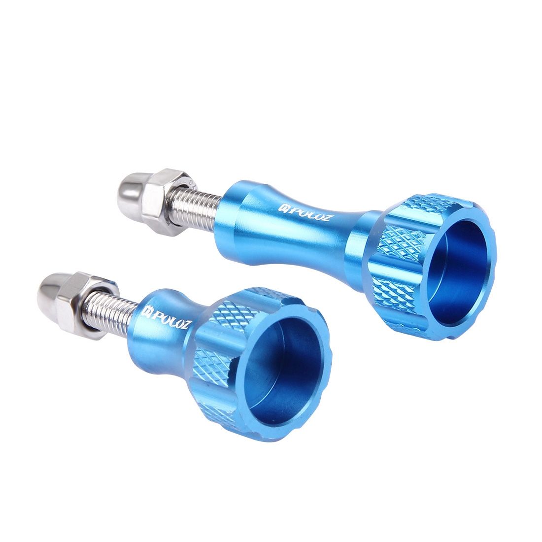 PULUZ CNC Aluminum Thumb Knob Stainless Bolt Nut Screw Set For GoPro HERO8 Black / Max / HERO7, DJI OSMO Action, Xiaoyi And Other Action Cameras(Blue)