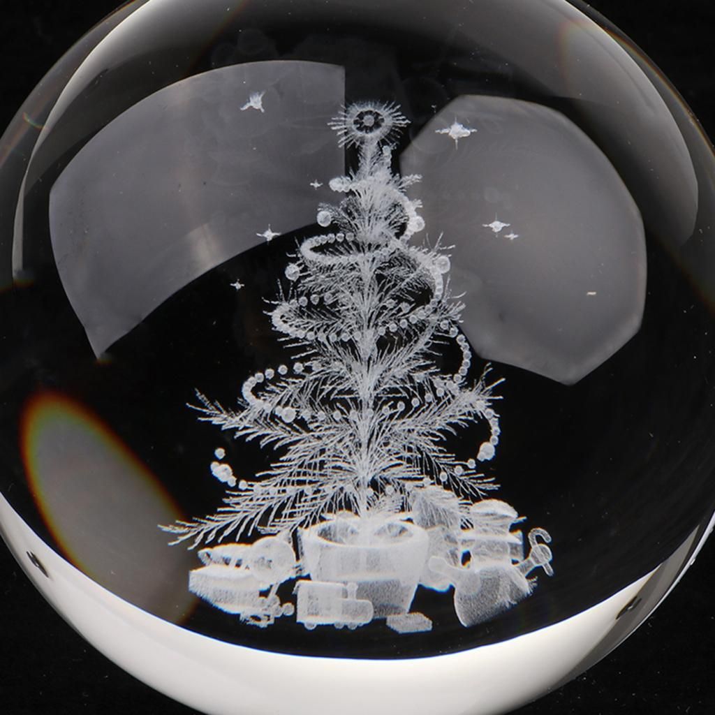 80mm Clear Crystal Ball Sphere Home Craft Decoration Photography Photo