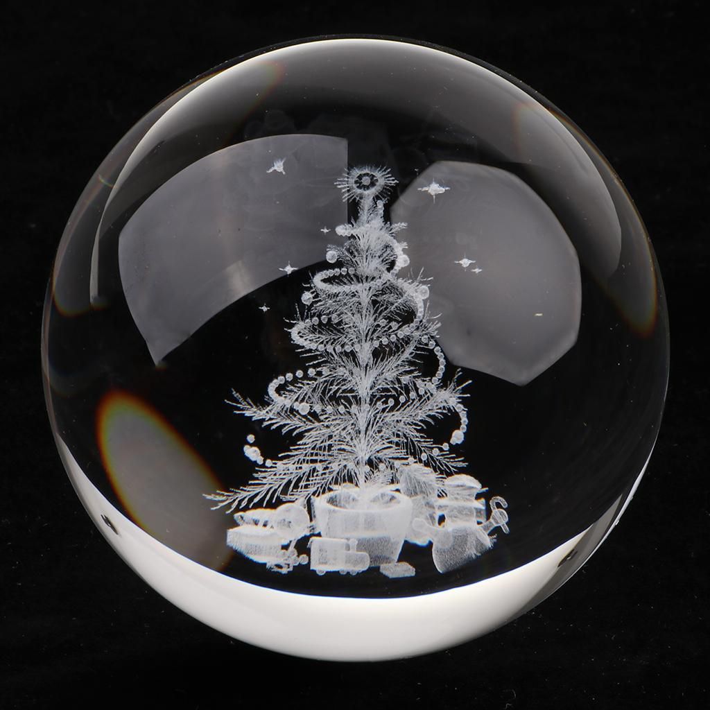 80mm Clear Crystal Ball Sphere Home Craft Decoration Photography Photo