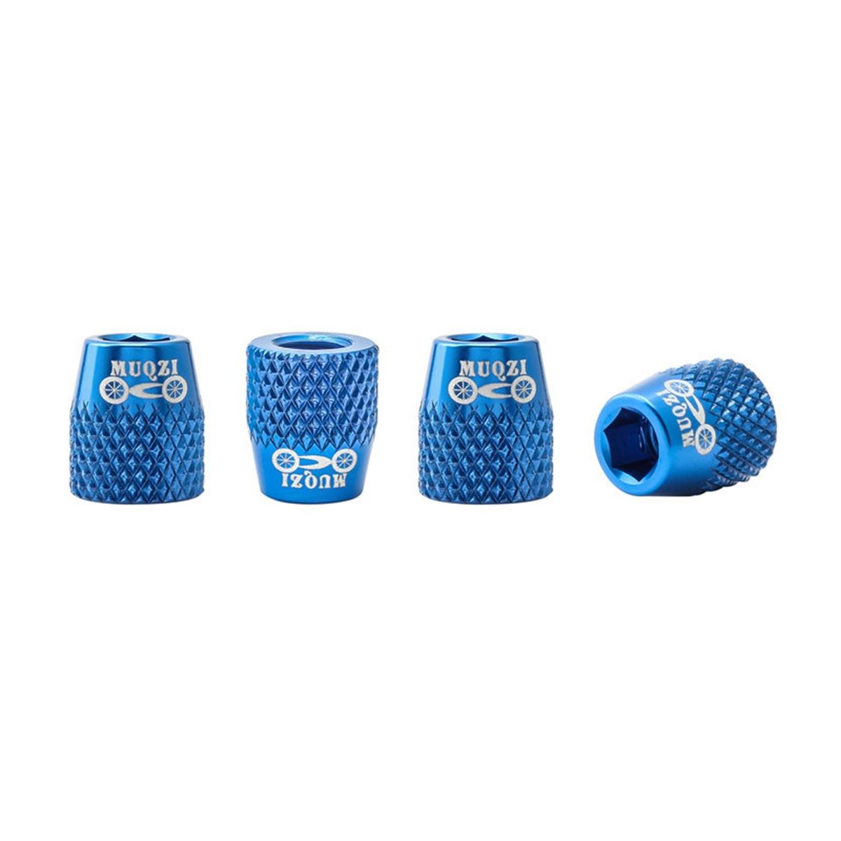 4Pcs Fixing Bolts Bike V Brake Pad Brake Block Fixing Nut Blue