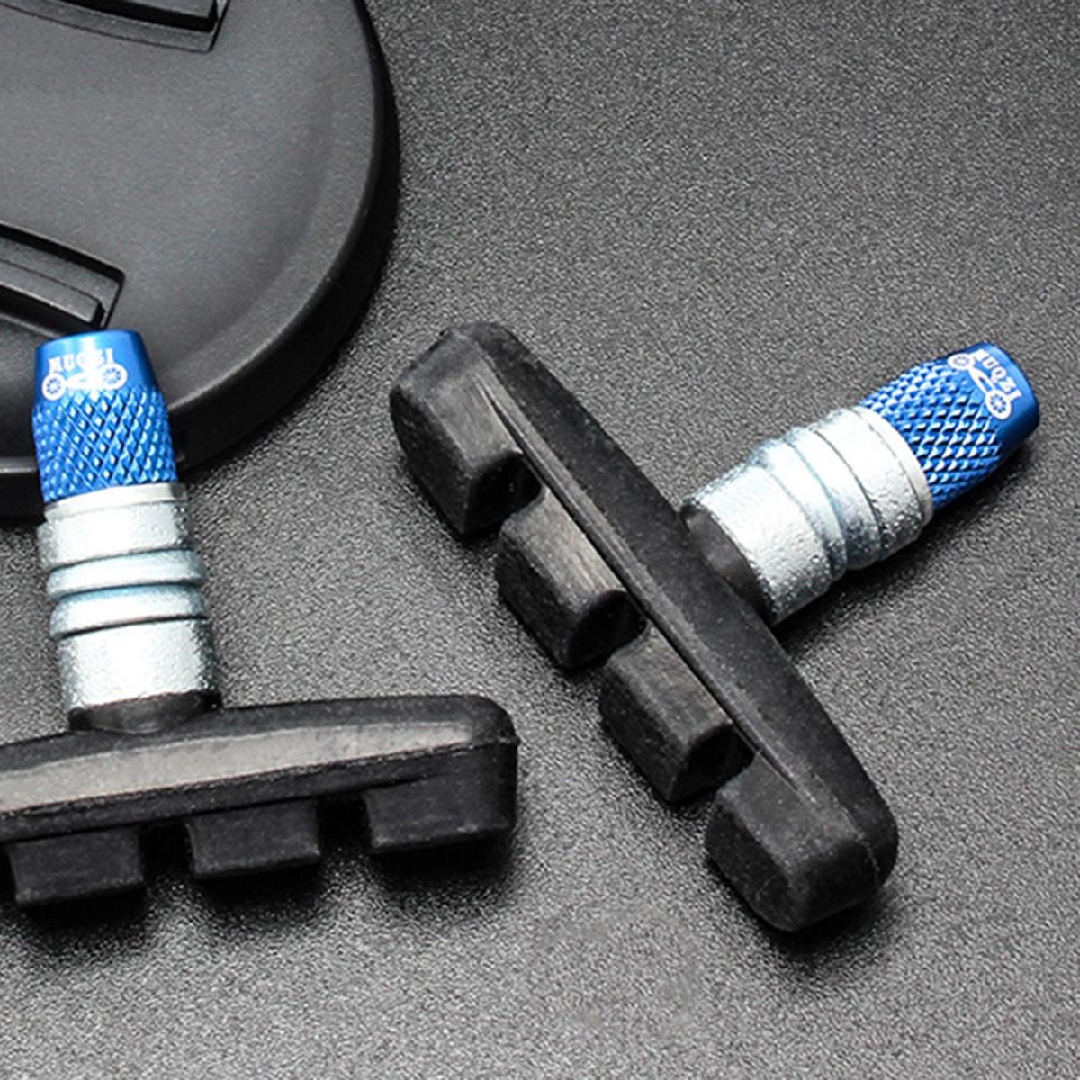 4Pcs Fixing Bolts Bike V Brake Pad Brake Block Fixing Nut Blue