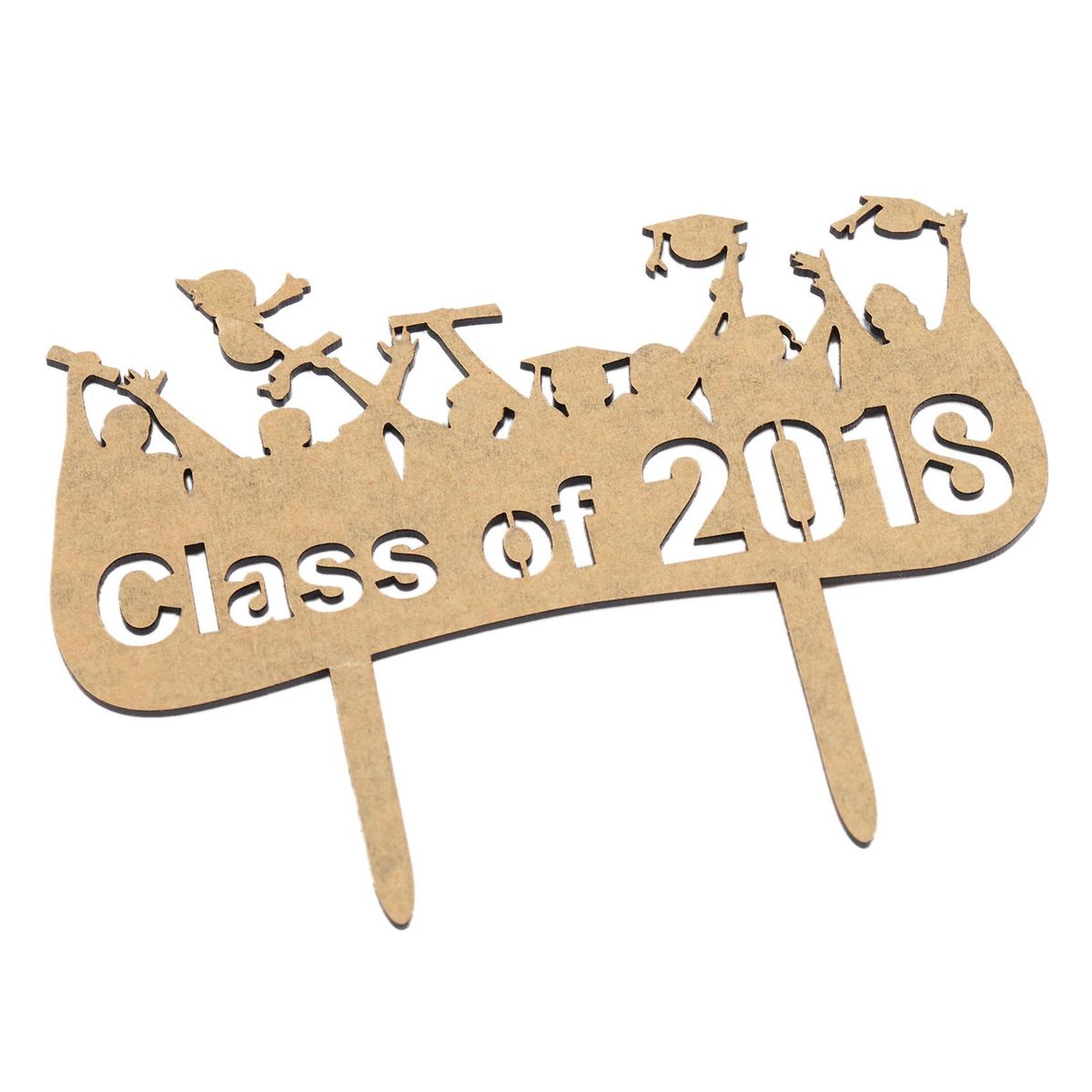Class of 2018 Black Cake Topper Graduation Party Cake