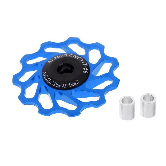 11T Ceramic Bearing Jockey Wheel Pulley Road Bike Rear Derailleur Blue
