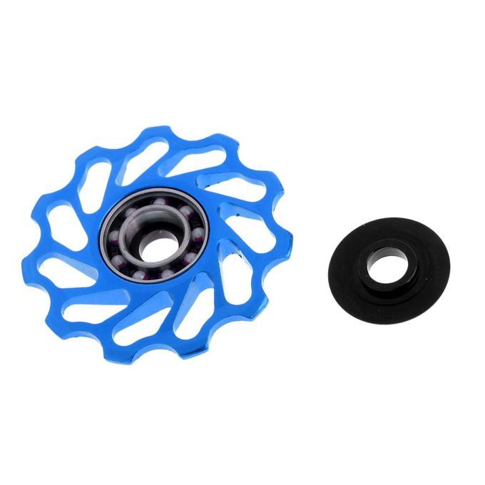 11T Ceramic Bearing Jockey Wheel Pulley Road Bike Rear Derailleur Blue