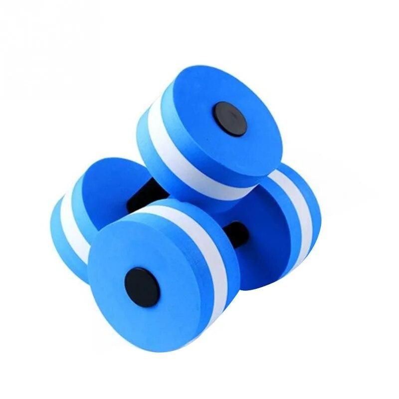 Hot AD-1Pc Outdoor Pool Toys Eva Foam Floating Dumbbells Summer Water Dumbbell Toys Swimming Pool Floating Dumbbells Water Suppo