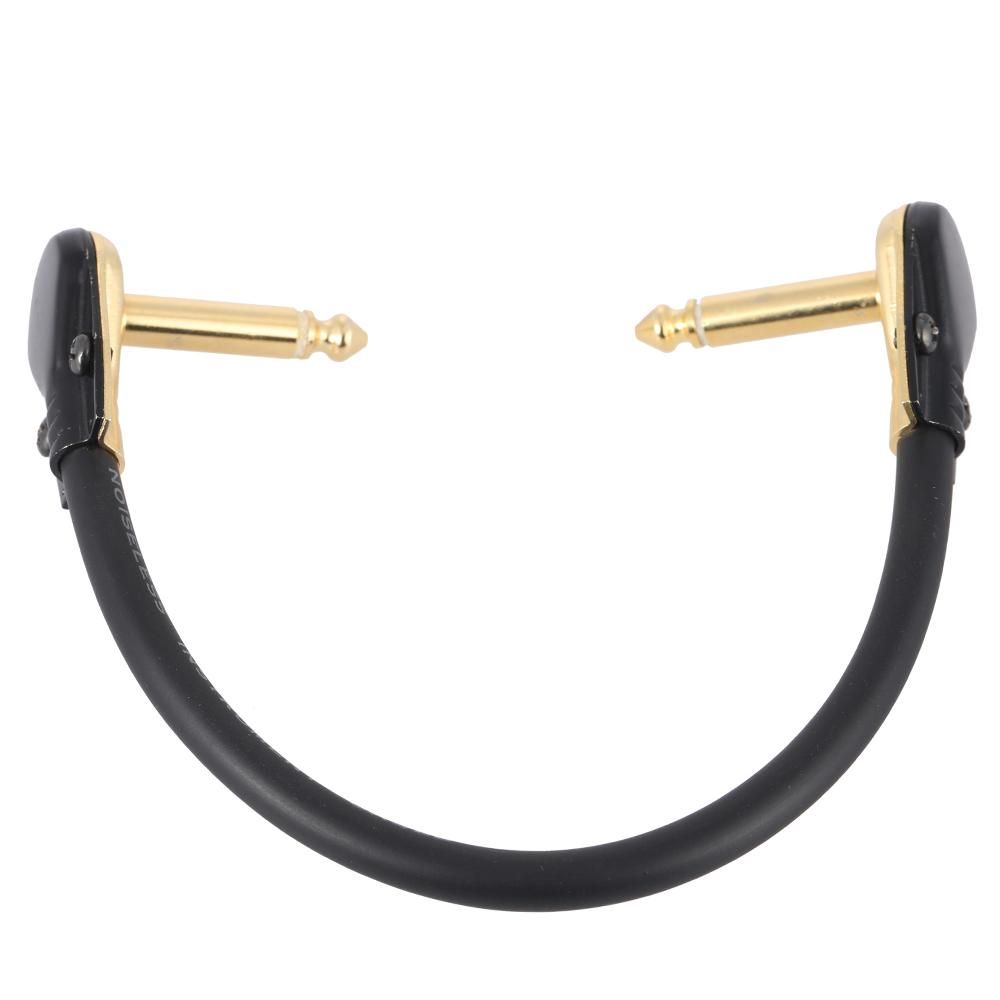 AC-20 15cm / 0.5 Feet Hight-quality Guitar Patch Cable Cord with 1/4 Inch 6.35mm Golden Right Angle Plug PVC for  Effect Pedal Instrument