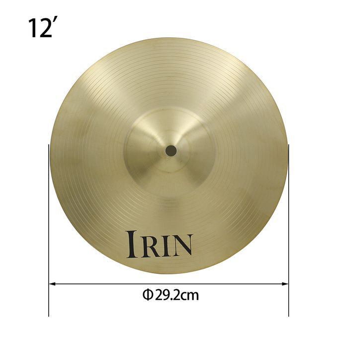 12" Brass Alloy Crash Ride Hi-Hat Cymbals Box For Drum Set