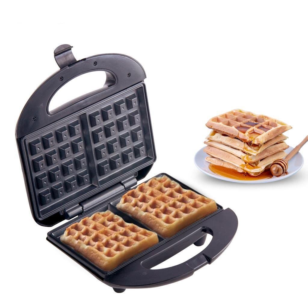 2 Square Shape Non-stick Non-stick  Waffle Maker