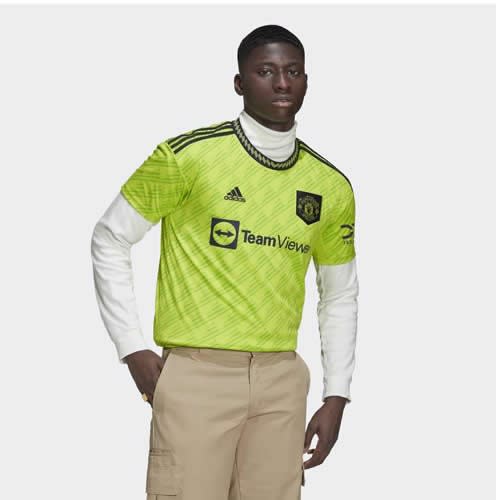 Men's Manchester United Second Away Kit - Green