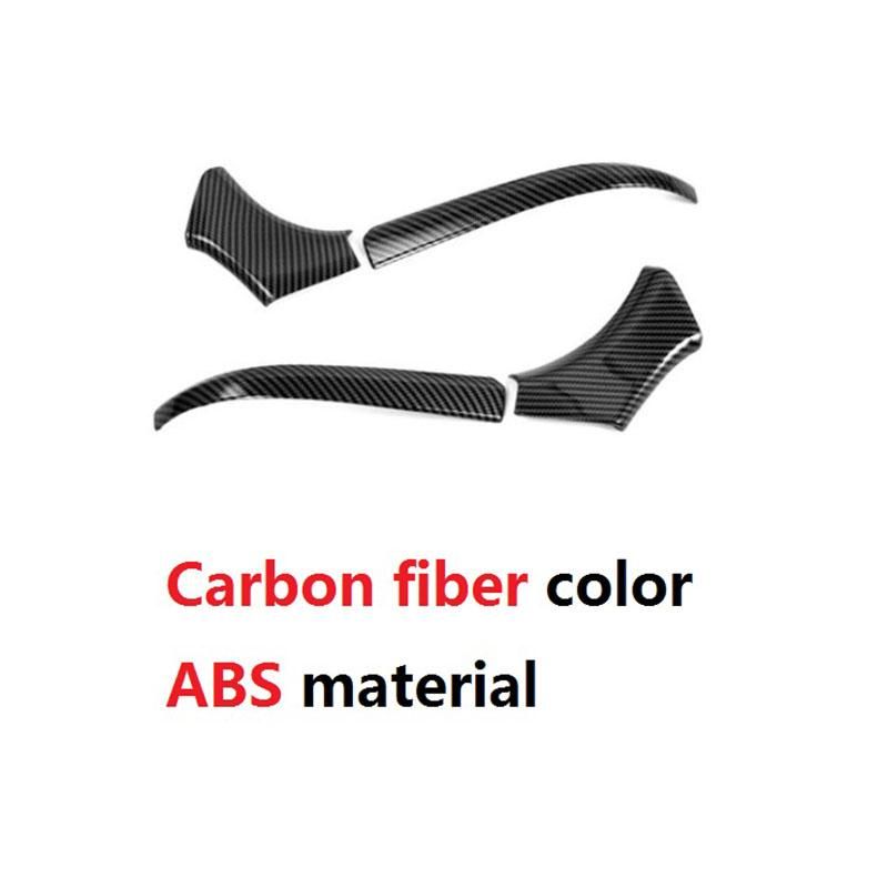 Car Side Door Rearview Mirror Frame Cover Trim Carbon Fiber ABS Decor for Toyota Harrier Venza 2020 2021 Accessories,LHD