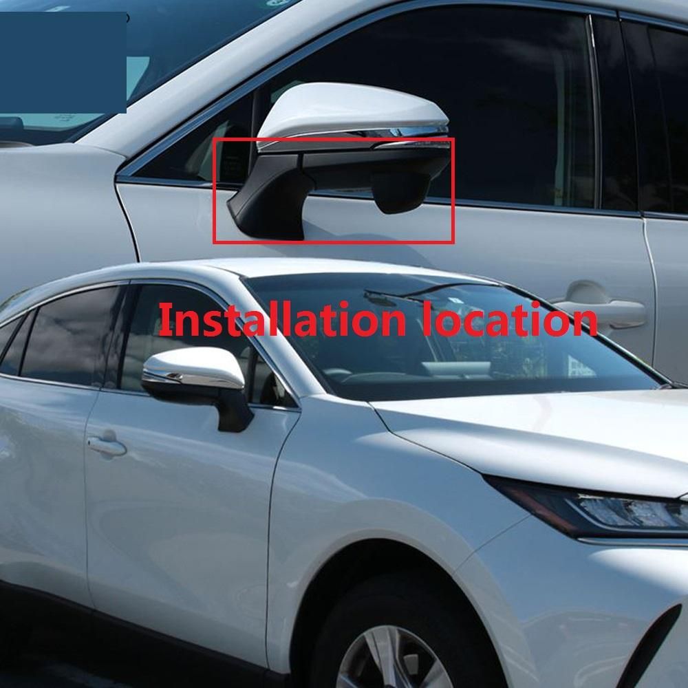 Car Side Door Rearview Mirror Frame Cover Trim Carbon Fiber ABS Decor for Toyota Harrier Venza 2020 2021 Accessories,LHD