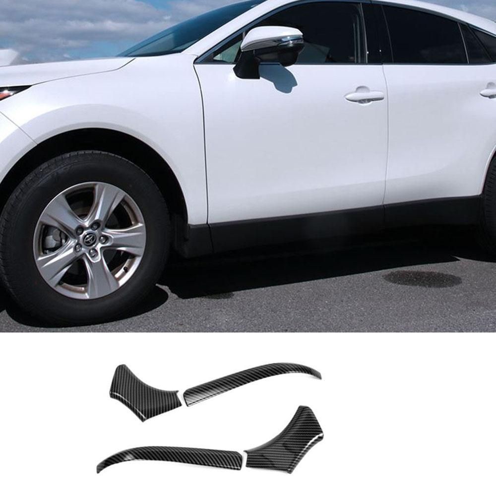 Car Side Door Rearview Mirror Frame Cover Trim Carbon Fiber ABS Decor for Toyota Harrier Venza 2020 2021 Accessories,LHD