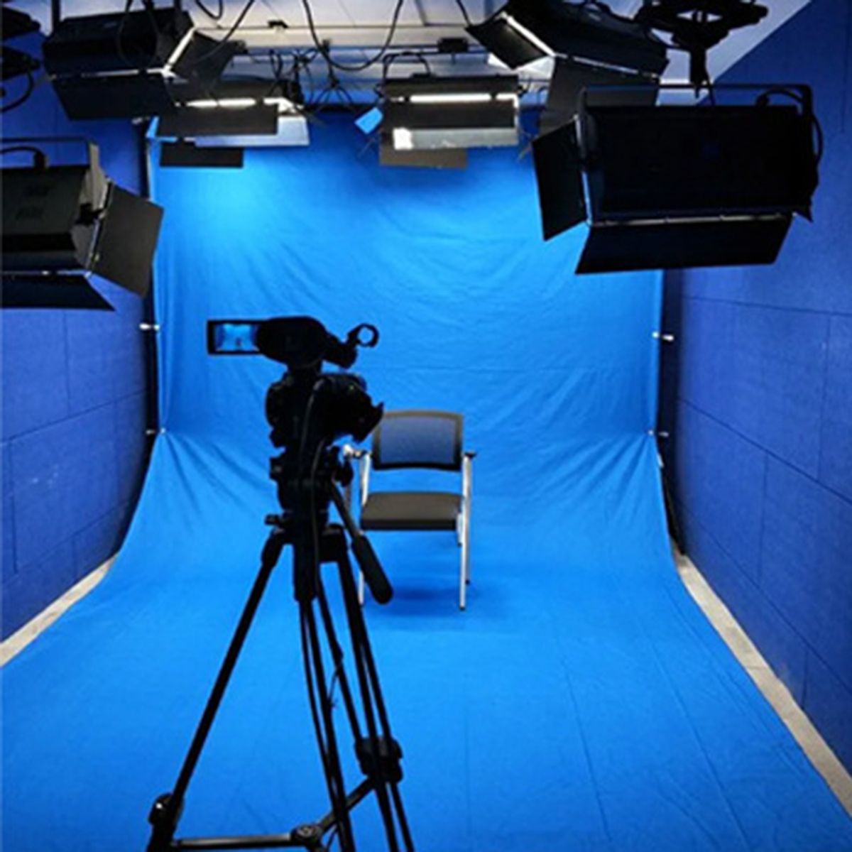 Photography Backdrop Non-glare Collapsible-Blue
