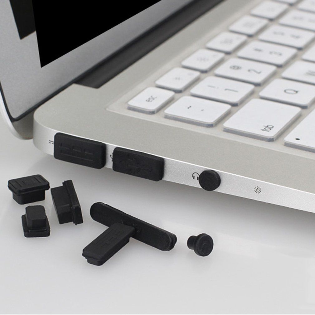 12pcs/set Silicone Anti-Dust Plug Cover Stopper Laptop USB Dust Plug Cover