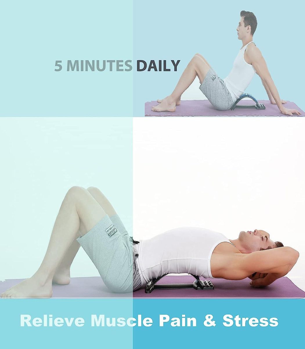 Multi-Level Back Stretching Device - Immediate Relief for Back Pain, Herniated D