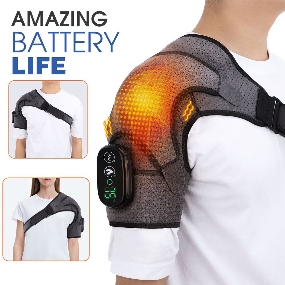 Electric Heating Shoulder Brace Vibration Massage