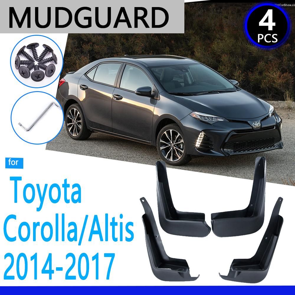 Mudguards for Toyota Corolla Altis E170 2014 2015 2016 Car Accessories Mudflap Fender Auto Repment Parts