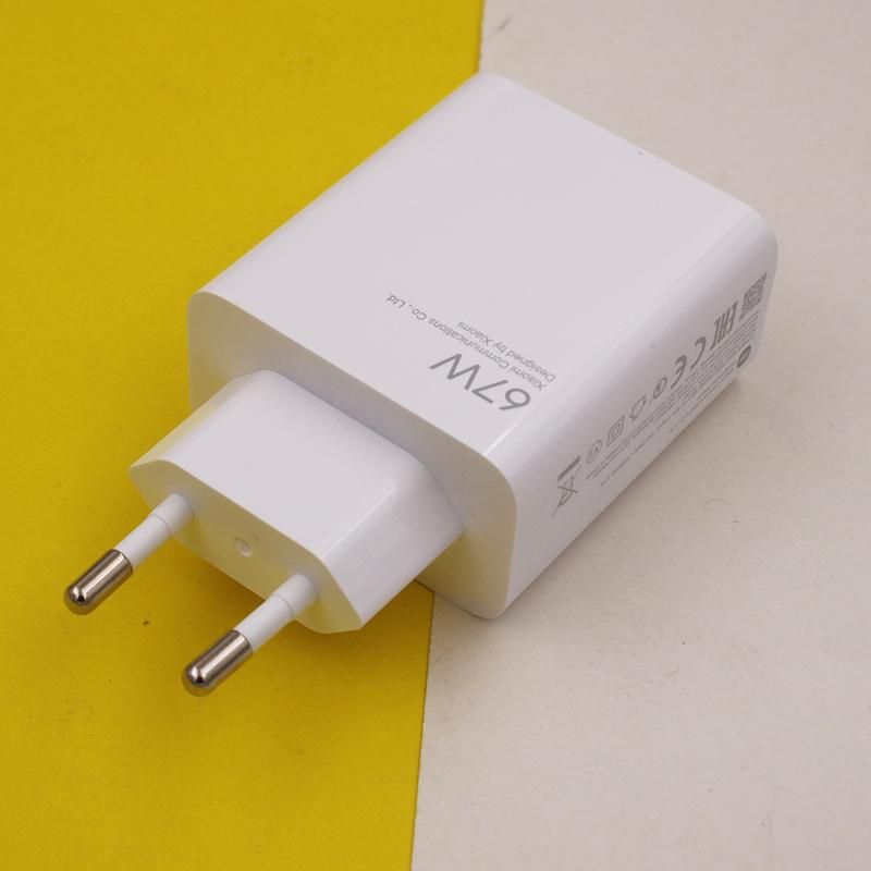 New For xiaomi 67W charger EU Fast Charge Power Adapter 6A Type C Cable For