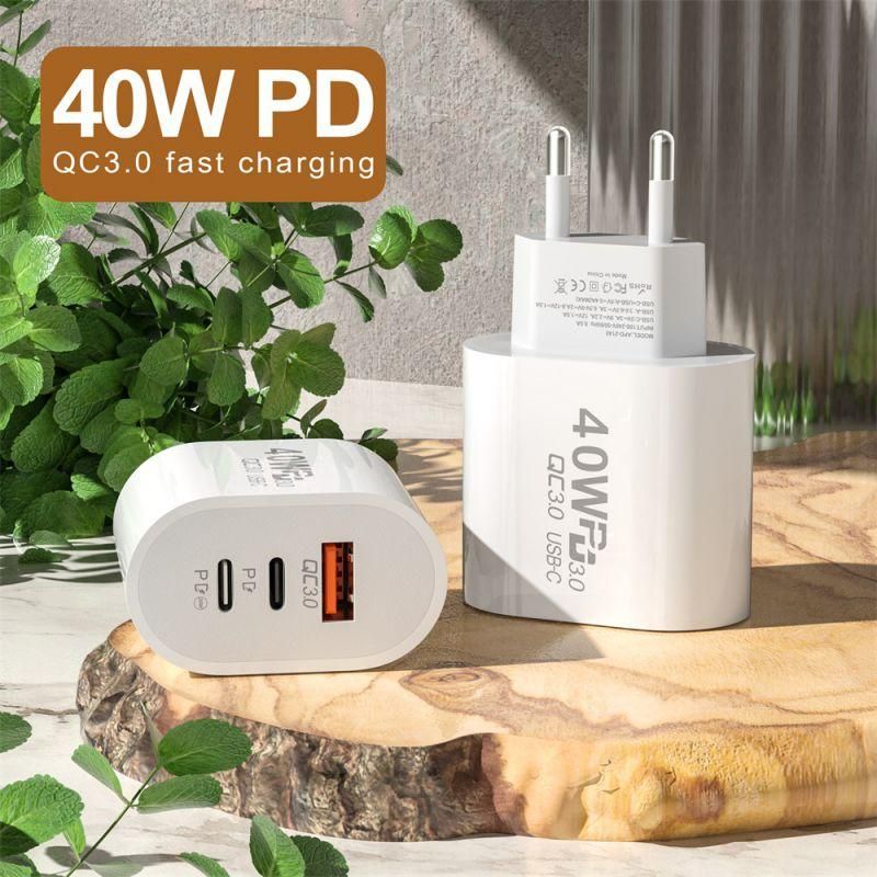 Usb C Charger 60w Fast Charging Charger 3ports Type C Mo USB