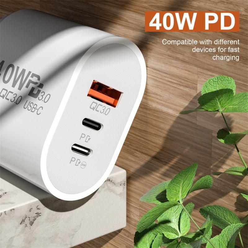 Usb C Charger 60w Fast Charging Charger 3ports Type C Mo USB