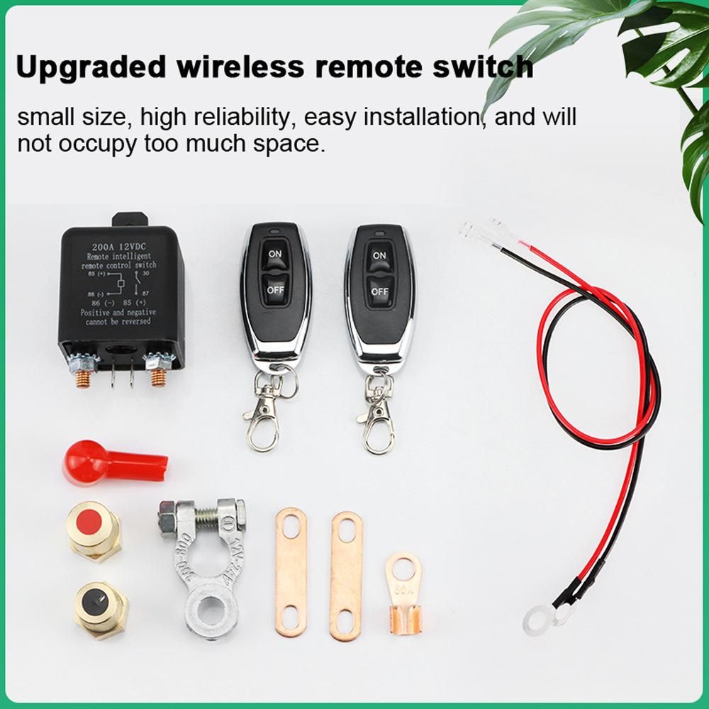 Intelligent Car Battery Remote Master Relay 12 V Car Battery Disconnect Switch Wireless Control Disconnectors High Current Relay Switch