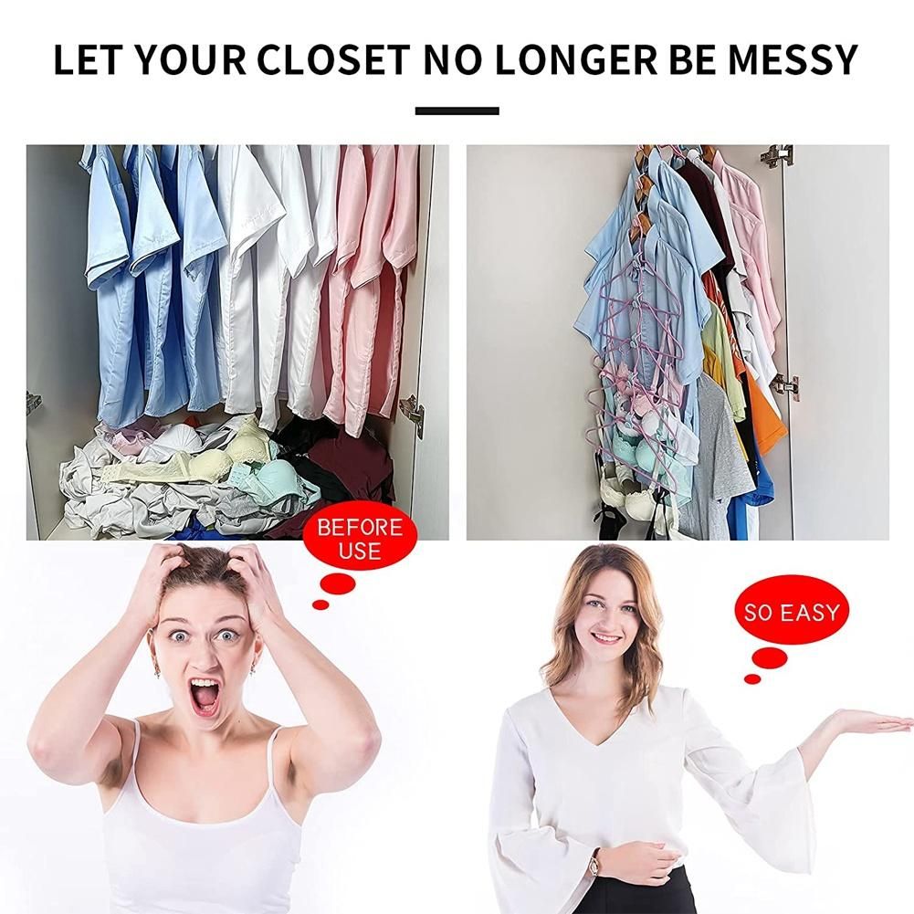 Clothes Hanger Connector Hooks 30Pieces, Thicken, Load 30 Pounds, Used in Closet Space Savers and Organizer Closets