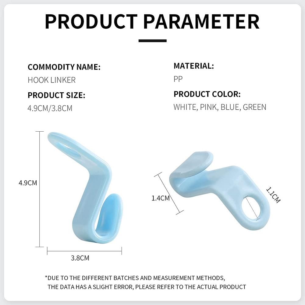Clothes Hanger Connector Hooks 30Pieces, Thicken, Load 30 Pounds, Used in Closet Space Savers and Organizer Closets