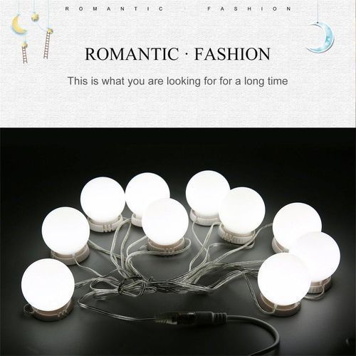 LALA Touch Mirror Vanity LED Light Bulbs Kit USB Charging Port Cosmetic Lights