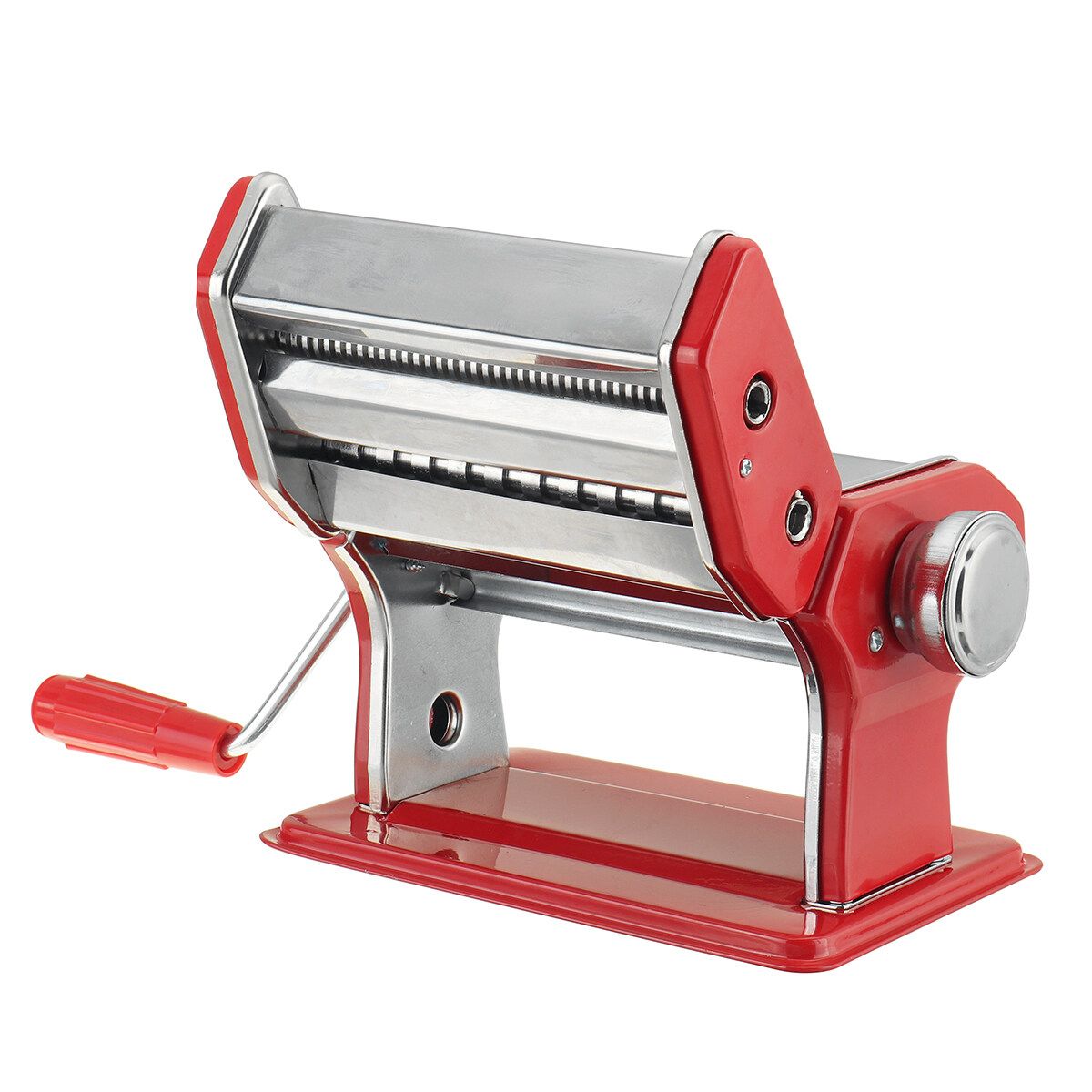 (Stainless Steel) Manual Pasta Maker Machine Multi-functional Noodle Maker Press Rigatoni Spaghetti Lasagne For Home Restaurant-Adjustable Rollers With 9 Shape Options