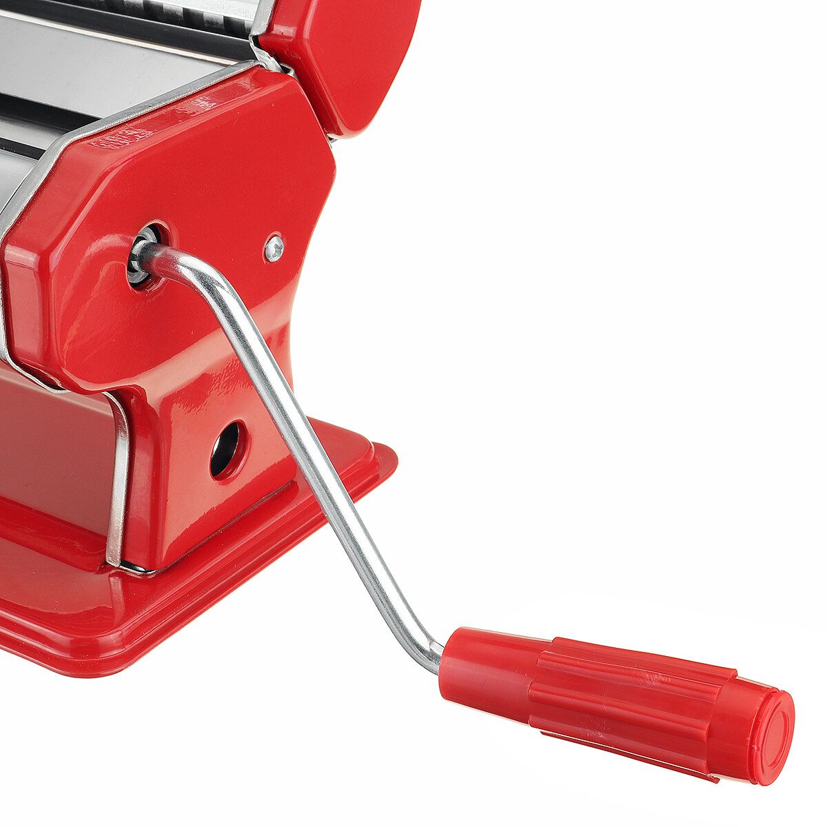 (Stainless Steel) Manual Pasta Maker Machine Multi-functional Noodle Maker Press Rigatoni Spaghetti Lasagne For Home Restaurant-Adjustable Rollers With 9 Shape Options
