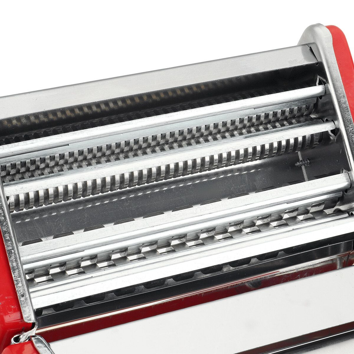 (Stainless Steel) Manual Pasta Maker Machine Multi-functional Noodle Maker Press Rigatoni Spaghetti Lasagne For Home Restaurant-Adjustable Rollers With 9 Shape Options