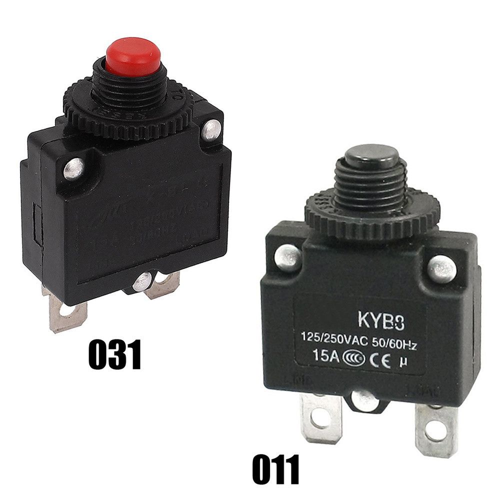 Button PC Reset Breaker 125V 15A New 1 250V Push Circuit AC
