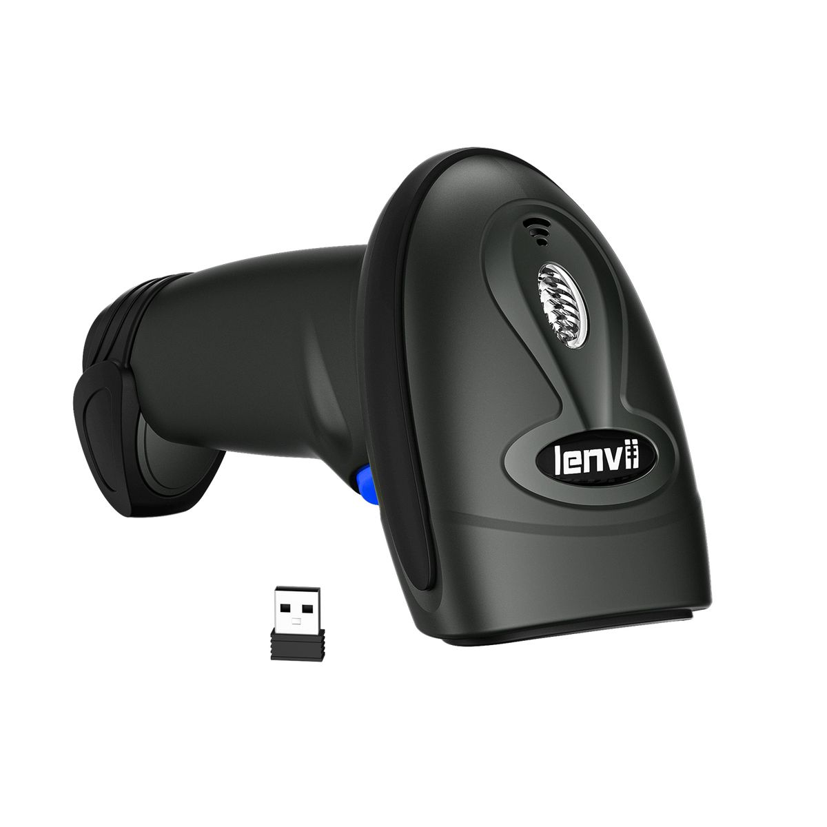 CW200 Wireless 2D Barcode Scanner Handheld 2D Barcode Scanner USB Wired 1D Barcode Reader 2 In 1 For Store, Supermarket, Warehouse (BLACK)