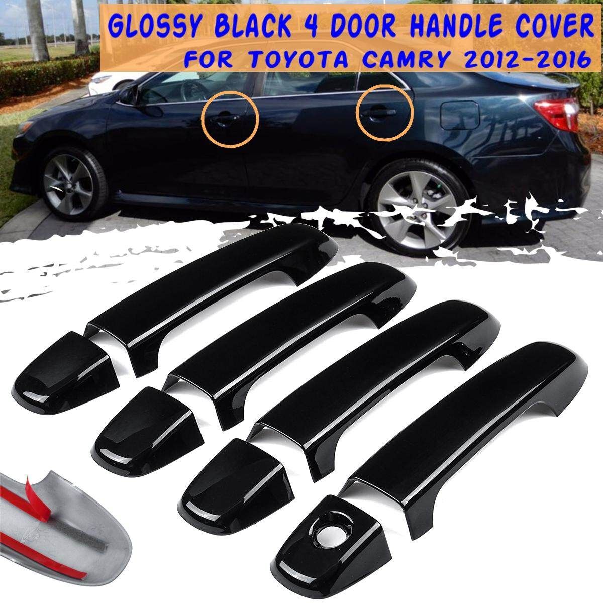 8Pcs/Set ABS Glossy Black 4 Door Handle Covers For Toyota Camry 2012-2016