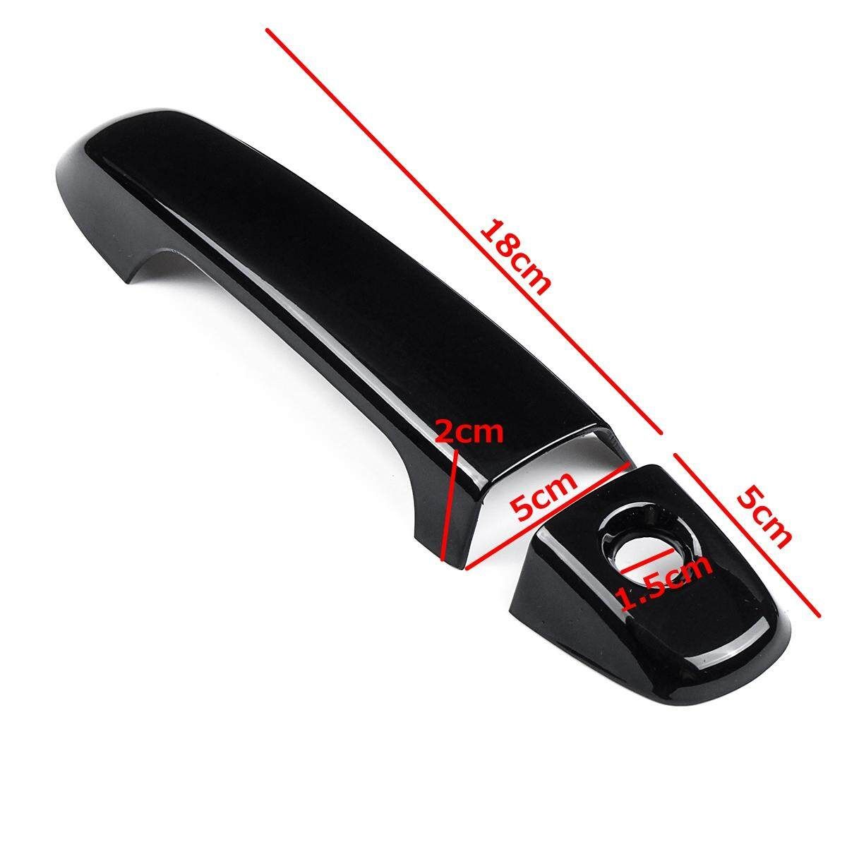8Pcs/Set ABS Glossy Black 4 Door Handle Covers For Toyota Camry 2012-2016