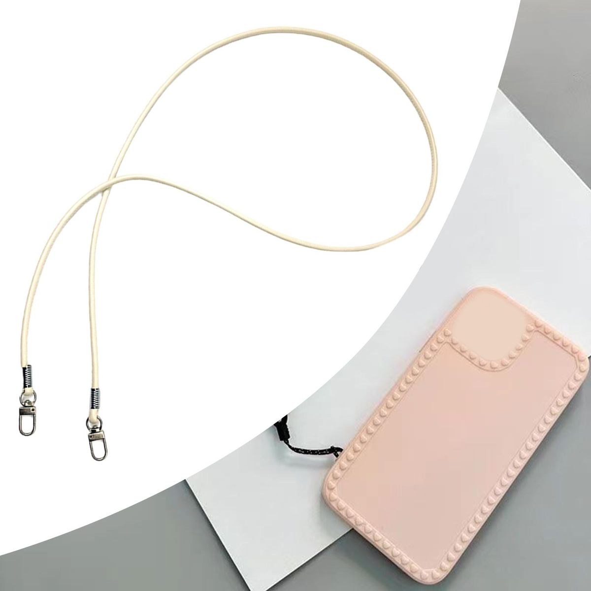 Crossbody Bag Strap Women Crossbody Bag Handbag Belt Silver and White