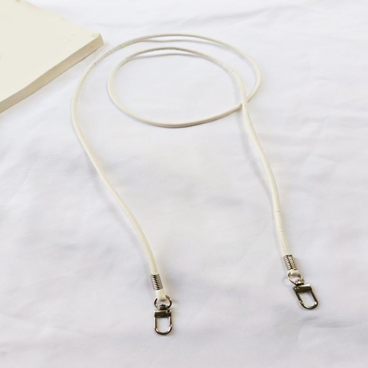 Crossbody Bag Strap Women Crossbody Bag Handbag Belt Silver and White