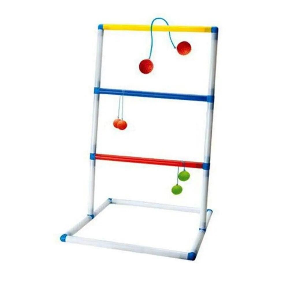 Funny Ladder Golf Kit 6 Double Balls Kids Children Indoor Throwing Game Toy