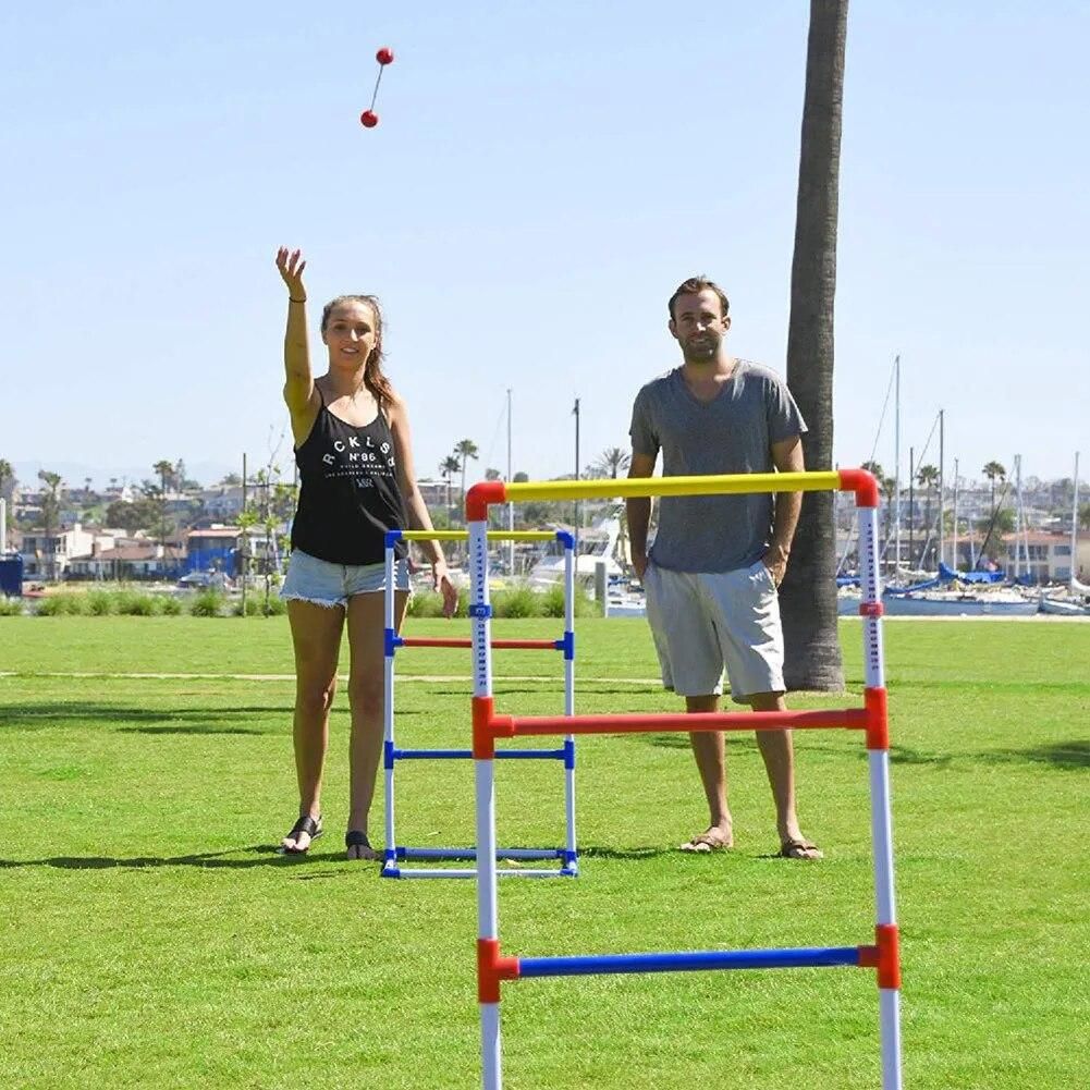 Funny Ladder Golf Kit 6 Double Balls Kids Children Indoor Throwing Game Toy