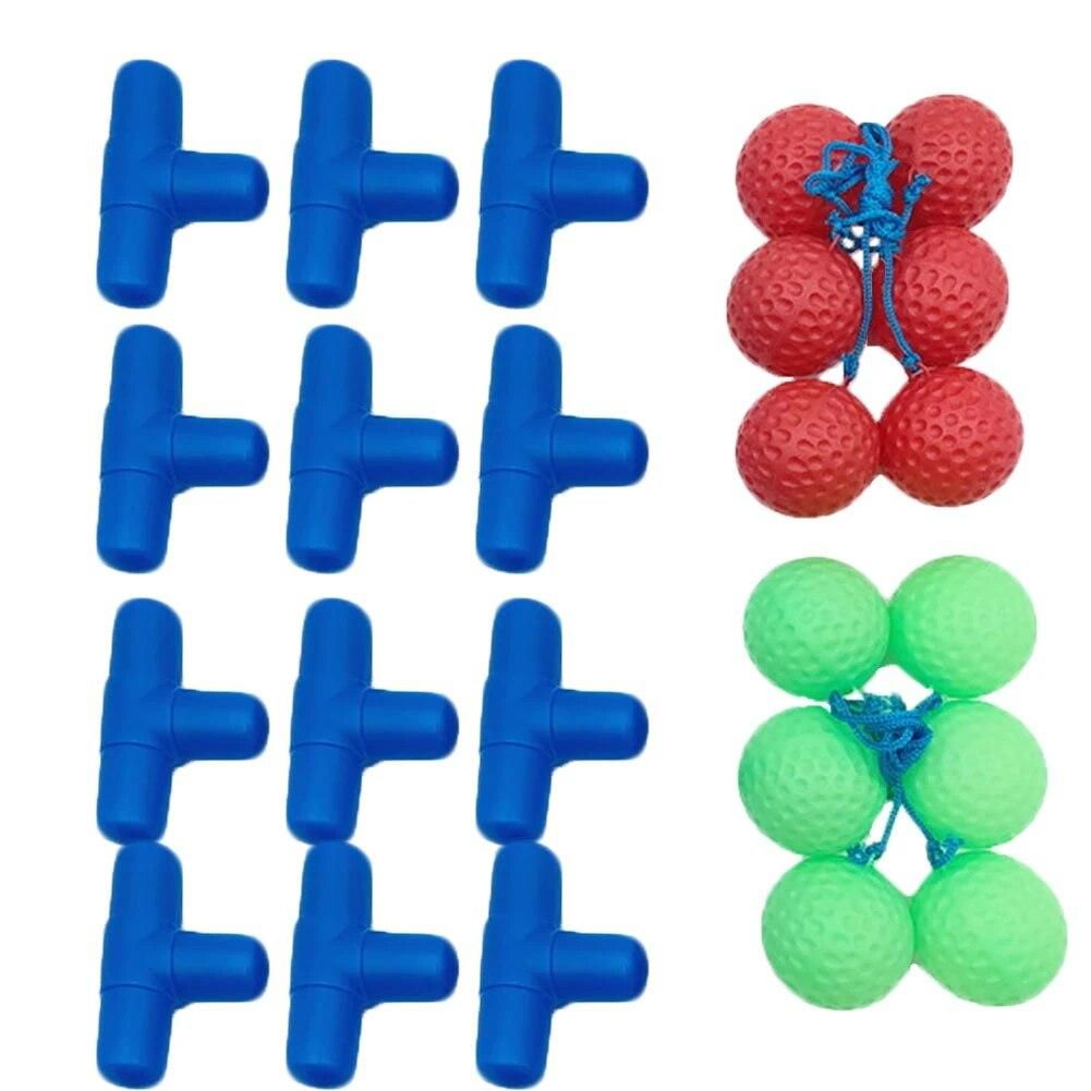 Funny Ladder Golf Kit 6 Double Balls Kids Children Indoor Throwing Game Toy