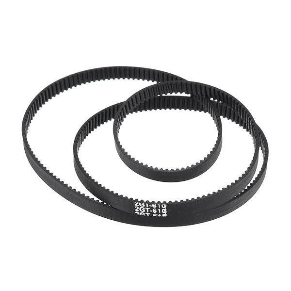 GT2 6mm Closed Loop Timing Belt 2GT-6 610mm Rubber Synchronous Belt 610mm