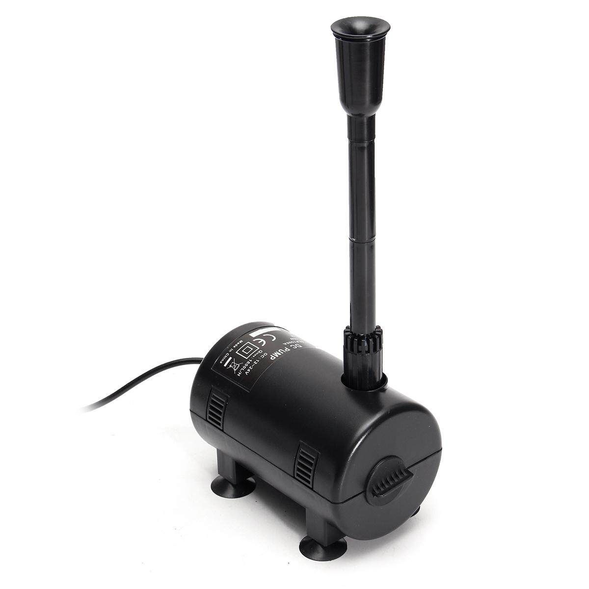 12V-24V Solar Powered Submersible Fountain Pond Brushless 1550L/H Water Pump
