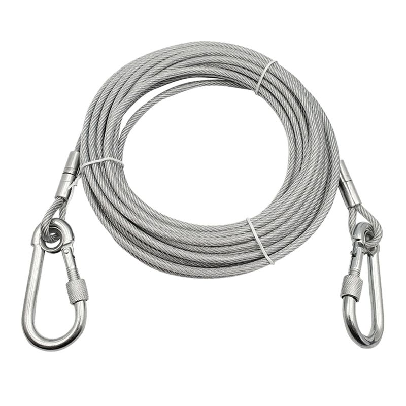 1.5 3 6.1 9.1 Meters Extra Durable Long Wire Rope Dog Chain