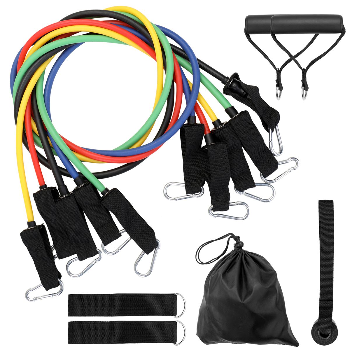 11 Pcs/Set Fitness Puller Multi-functional Muscle Strength