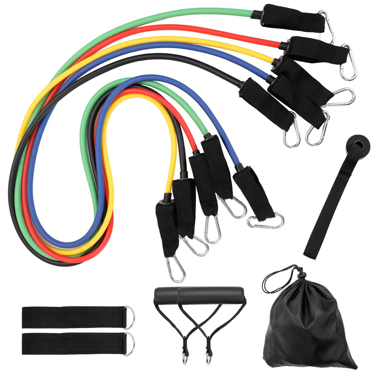 11 Pcs/Set Fitness Puller Multi-functional Muscle Strength