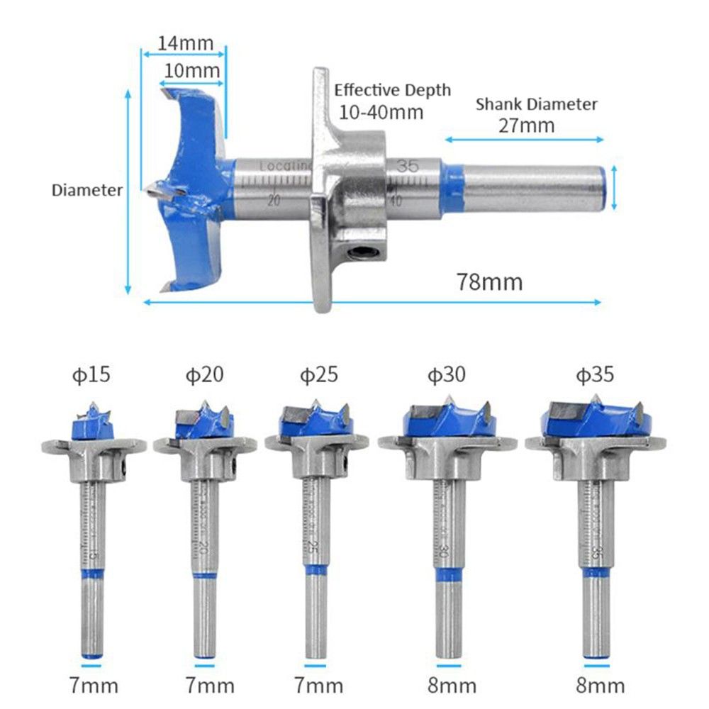 15-35mm Cabinet Hinge Hole Saws Woodworking Hole Boring Bits