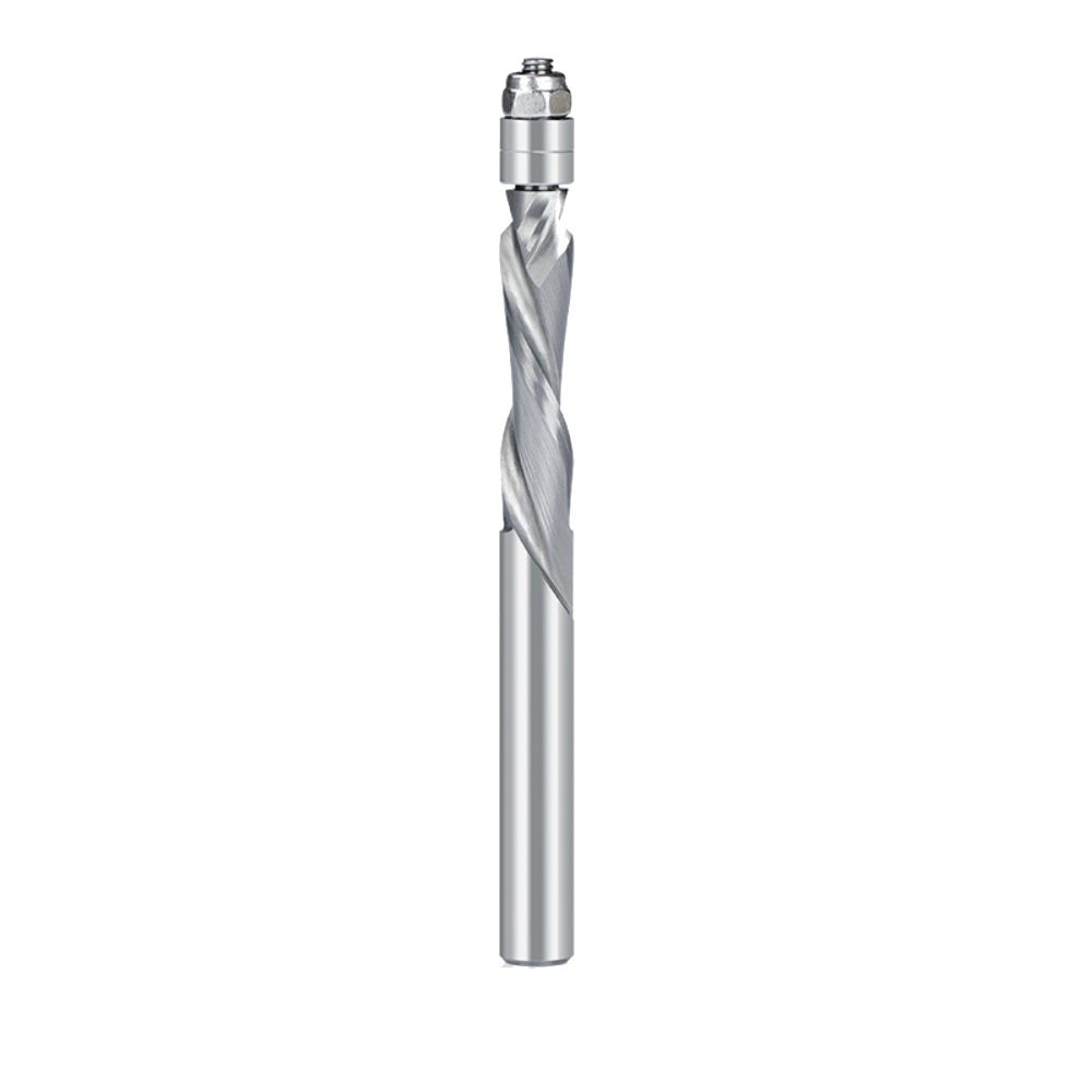 6.35/12.7mm Shank Double Guide Bearings Spiral Router Bits